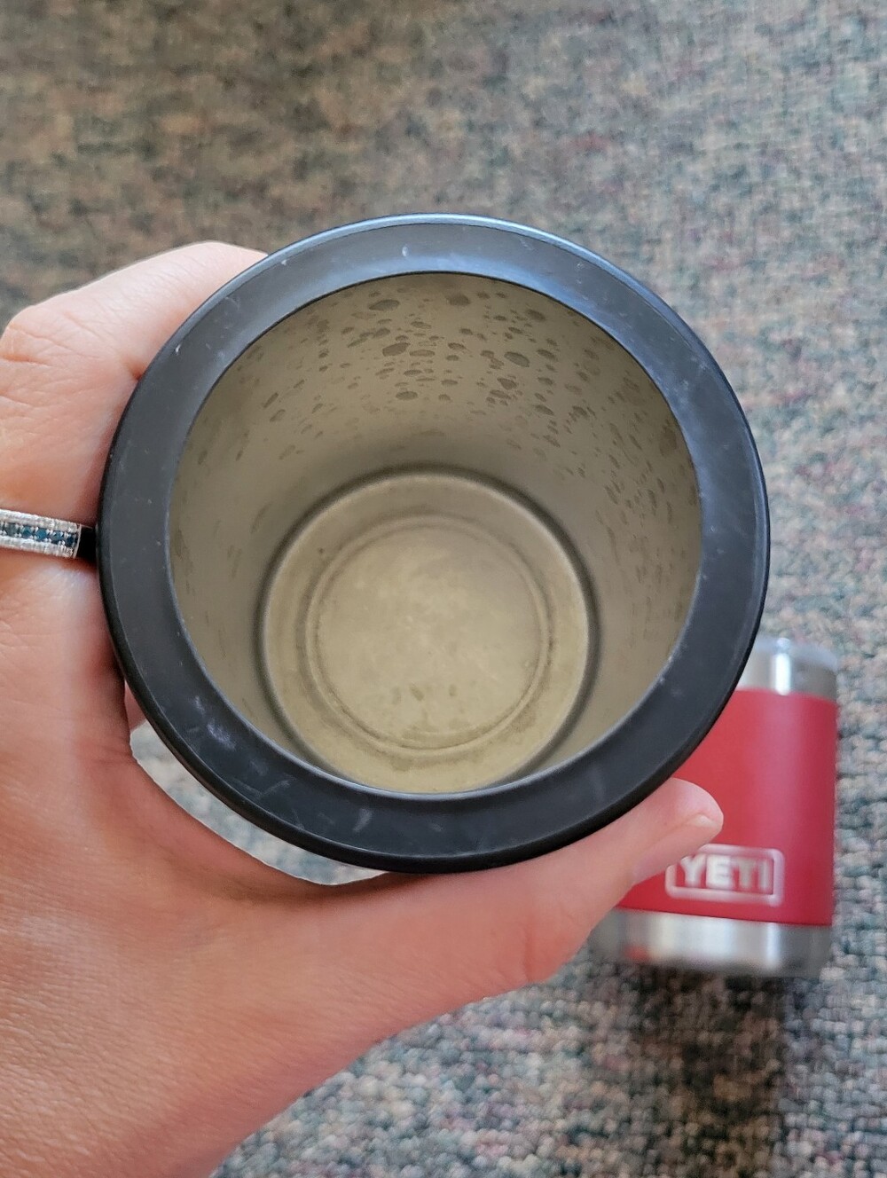 YETI Rambler Colster Can Insulator And red YETI Rambler 10 oz Lowball Set - Picture 4 of 12